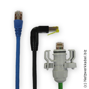 RJ45-Stecker - gerade - gewinkelt - IP67